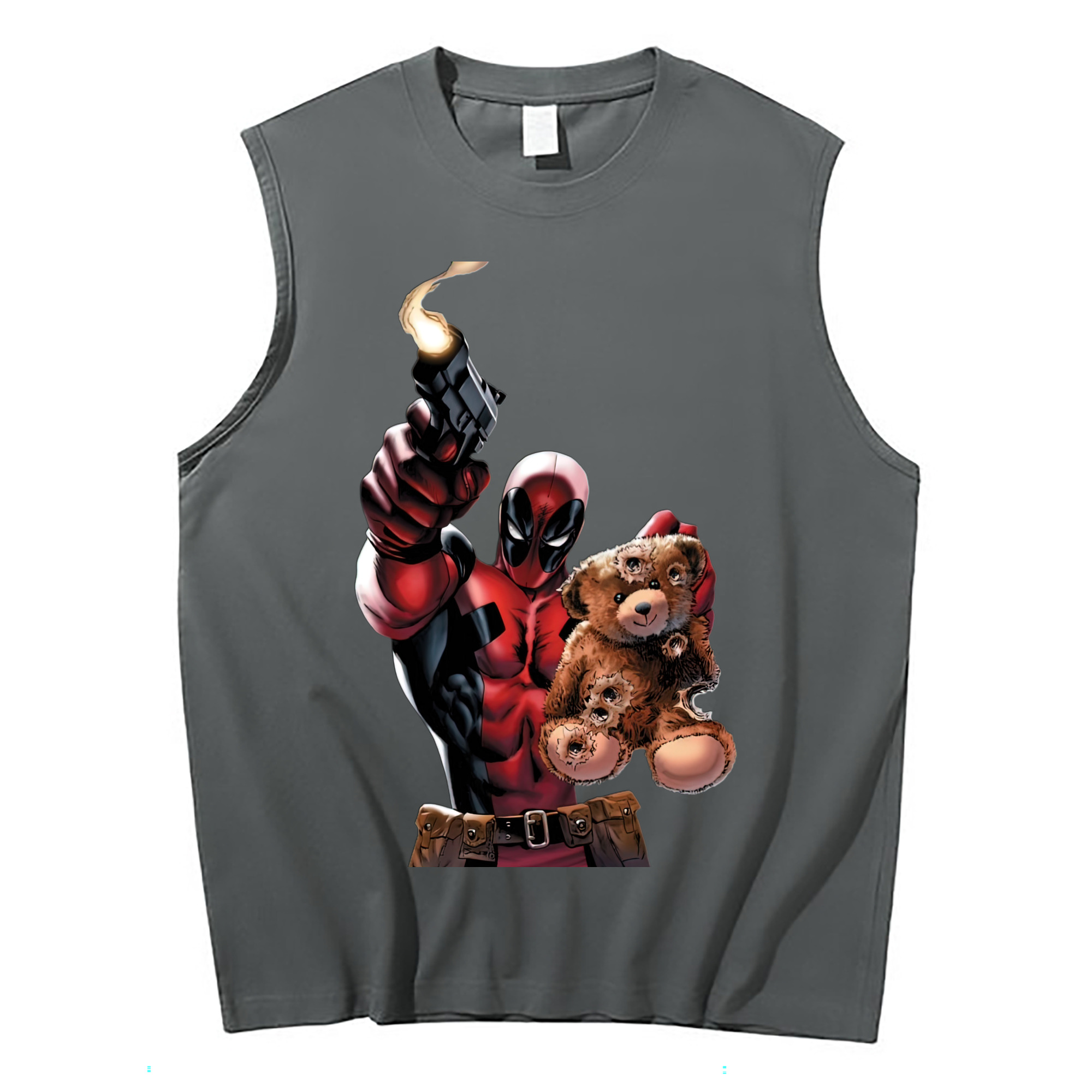 （画像用） Deadpool デッドプール コットン100％タンクトップ（フロントプリント）